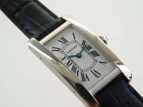 Thumbnail von Cartier Tank Américaine Damenuhr18 Kt Weißgold plus kleinen Cartier Service 04 2026