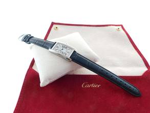 Thumbnail von Cartier Tank Américaine Damenuhr18 Kt Weißgold plus kleinen Cartier Service 04 2026