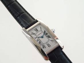 Thumbnail von Cartier Tank Américaine 18 Kt Weißgold Tank Américaine Damenuhr plus kleinen Cartier Service 04 2026 wie Neu