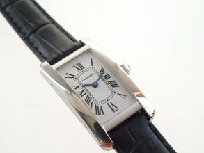 Thumbnail von Cartier Tank Américaine Damenuhr18 Kt Weißgold plus kleinen Cartier Service 04 2026