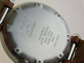 Thumbnail von Cartier Pasha C Automatik 35 mm Herrenuhr mit Krokoband und Faltschließe im Top Zustand