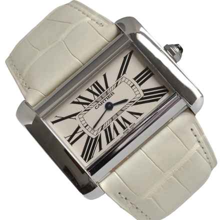  Cartier Tank Divan XL 2600 38MM cream dial quartz 2005 