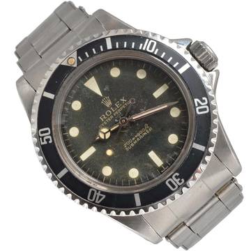 Rolex Submariner (No Date) 5513 Eagle Beak underline gilt dial 1962 Full Set