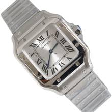 Thumbnail von Cartier Santos Galbée WSSA0082 Damen 27MM Quarz Komplettset NEU