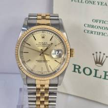 Thumbnail von Rolex Datejust 36 36mm Ouro & Aço Jubilee Automático Completo
