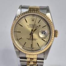 Thumbnail von Rolex Datejust 36 36mm Ouro & Aço Jubilee Automático Completo