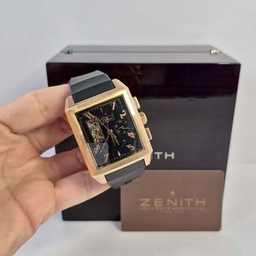 Zenith Port Royal El Primero Open Heart Ouro Rosé Large Automático Completo