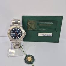 Thumbnail von Rolex Yacht-Master 40 40mm Platina & Aço Blue Dial Automático Completo