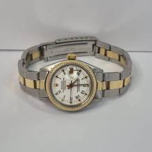 Thumbnail von Rolex Oyster Perpetual Lady Date Lady-Datejust Ouro & Aço 26mm White Dial Vintage Automático Completo