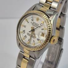 Thumbnail von Rolex Oyster Perpetual Lady Date Lady-Datejust Ouro & Aço 26mm White Dial Vintage Automático Completo
