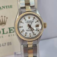 Thumbnail von Rolex Oyster Perpetual Lady Date Lady-Datejust Ouro & Aço 26mm White Dial Vintage Automático Completo