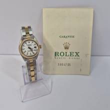 Thumbnail von Rolex Oyster Perpetual Lady Date Lady-Datejust Ouro & Aço 26mm White Dial Vintage Automático Completo
