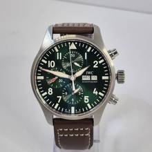 Thumbnail von IWC Fliegeruhr Chronograph Pilot Chrono Racing Green Limited Edition 43mm Automatik Komplett