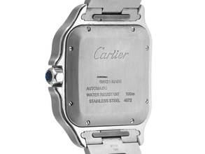 Thumbnail von Cartier Santos De Cartier GM Großes Modell Ref.4072 2018 Full Set wie Neu Vintage Santos De Cartier GM Großes Modell