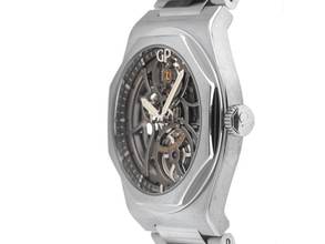 Thumbnail von Girard Perregaux Laureato Skeleton Ref.81015-11-001-11A 2019 Full Set original unpoliert Laureato Skeleton