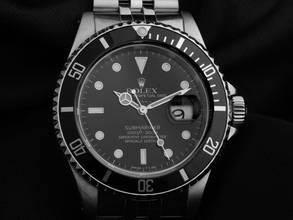 Thumbnail von Rolex Submariner Date Ref.16610 1990 Box&Beschreibung sehr gut Vintage Submariner Date
