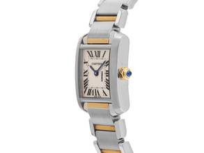 Thumbnail von Cartier Tank Française PM kleines Modell Ref.2384 2003 original Box sehr gut Vintage Tank Francaise PM kleines Modell