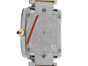 Thumbnail von Cartier Tank Française PM kleines Modell Ref.2384 2003 original Box sehr gut Vintage Tank Francaise PM kleines Modell