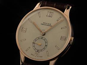 Thumbnail von Rolex Precision 18kt Roségold Ref.2582A 1958 Full Set sehr gut Vintage Precision 18kt Roségold