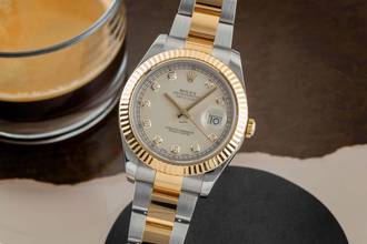 Thumbnail von Rolex Datejust II 41 Diamond Dial Stahl / Gold Herrenuhr Oyster Perpetual 116333