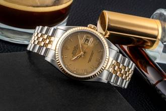 Thumbnail von Rolex Datejust 36 Stahl / Gold Automatik Gold Dial Ref. 16233 X-Serie