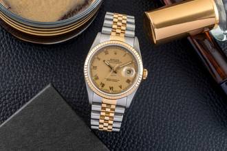 Thumbnail von Rolex Datejust 36 Stahl / Gold Automatik Gold Dial Ref. 16233 X-Serie
