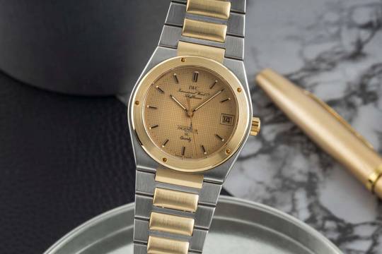  IWC Ingenieur Edelstahl / Gold Millimeterpapier Quarz Ref. IW3305 Klassiker 