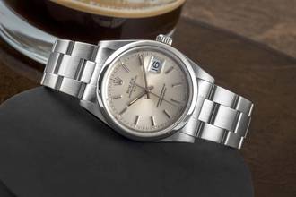 Thumbnail von Rolex Oyster Perpetual Date 34 Silver Dial Oyster Stahl Automatik Herrenuhr Ref. 15200 T-Serie