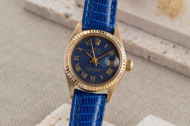 Rolex Lady-Datejust 18k (0,750) Gold Automatik Damenuhr Ref. 6917 Vintage 