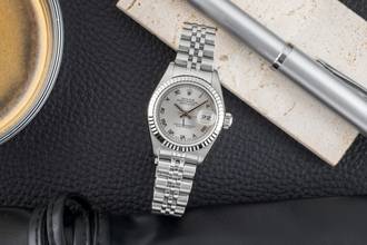 Thumbnail von Rolex Lady-Datejust 26 Roman Dial Stahl / Weissgold Automatik Ref. 79174 Box