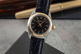 Thumbnail von Rolex Oyster Perpetual Stahl / Gold Automatik Damenuhr Ref. 6804 Vintage