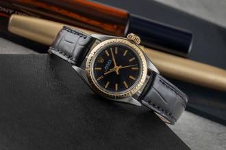 Thumbnail von Rolex Oyster Perpetual Stahl / Gold Automatik Damenuhr Ref. 6804 Vintage