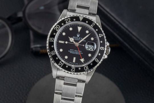  Rolex GMT-Master Oyster Edelstahl Automatik Herrenuhr Ref. 16700 U-Serie 