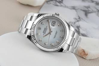 Thumbnail von Rolex Datejust 41 Silver Dial Stahl / Weissgold Automatik Herren Ref. 126334