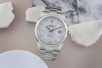 Thumbnail von Rolex Datejust 41 Silver Dial Stahl / Weissgold Automatik Herren Ref. 126334