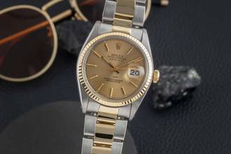 Thumbnail von Rolex Datejust 36 Oyster Perpetual Stahl / Gold Automatik Ref 16013 Klassiker
