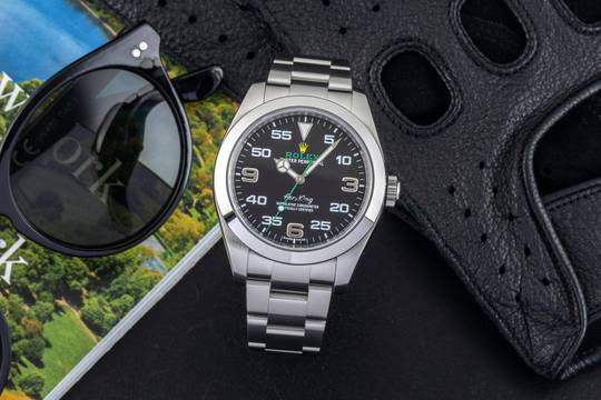  Rolex Air King Automatik Stahl Herrenuhr Oyster Perpetual Ref. 116900 B&P 2021 