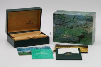 Thumbnail von Rolex Datejust 36 Blue Roman Dial Oyster Stahl Automatik Herrenuhr Ref 16220 B&P