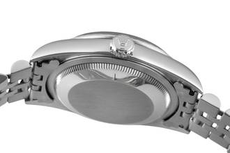 Thumbnail von Rolex Datejust 36 Blue Roman Dial Oyster Stahl Automatik Herrenuhr Ref 16220 B&P