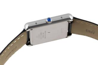 Thumbnail von Cartier Tank Solo Edelstahl Herrenuhr Saphirglas Ref. WSTA0028 Papiere 2017