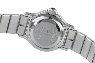 Thumbnail von Cartier Santos Octagon Automatik Edelstahl Damenuhr Ref. 0906 Klassiker