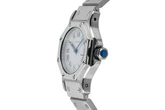 Thumbnail von Cartier Santos Octagon Automatik Edelstahl Damenuhr Ref. 0906 Klassiker