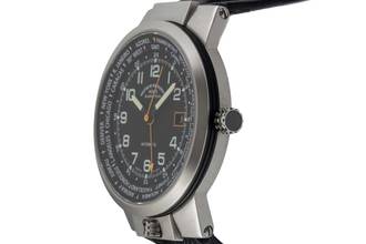 Thumbnail von Mühle Lufthans Typ 3 Weltzeit Stahl Automatik Ref M1-35-23-LB Box & Papiere 2019