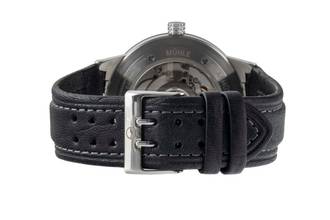 Thumbnail von Mühle Lufthans Typ 3 Weltzeit Stahl Automatik Ref M1-35-23-LB Box & Papiere 2019