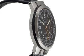 Thumbnail von Mühle Lufthans Typ 3 Weltzeit Stahl Automatik Ref M1-35-23-LB Box & Papiere 2019