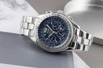 Thumbnail von Breitling B-2 Chronograph Edelstahl Automatik Herrenuhr Ref. A42362 B&P 2001