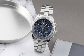 Thumbnail von Breitling B-2 Chronograph Edelstahl Automatik Herrenuhr Ref. A42362 B&P 2001