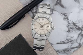 Thumbnail von Rolex Oyster Perpetual Date 34 Silver Dial Oyster Edelstahl Automatik Herrenuhr Ref. 1501 Vintage