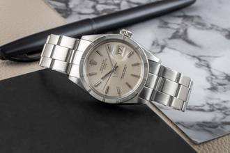 Thumbnail von Rolex Oyster Perpetual Date 34 Silver Dial Oyster Edelstahl Automatik Herrenuhr Ref. 1501 Vintage