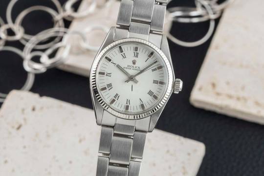  Rolex Oyster Perpetual 31 Stahl / Weissgold Automatik Damenuhr Ref. 6551 Klassiker 